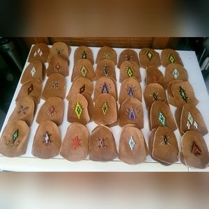 35 Pairs of Childs beaded Moccasin Tops Lot 3